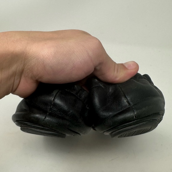 Tory Burch Women’s Minnie Travel Ballet Flat Genuine Leather Perfect Black 8.5 - Picture 10 of 12